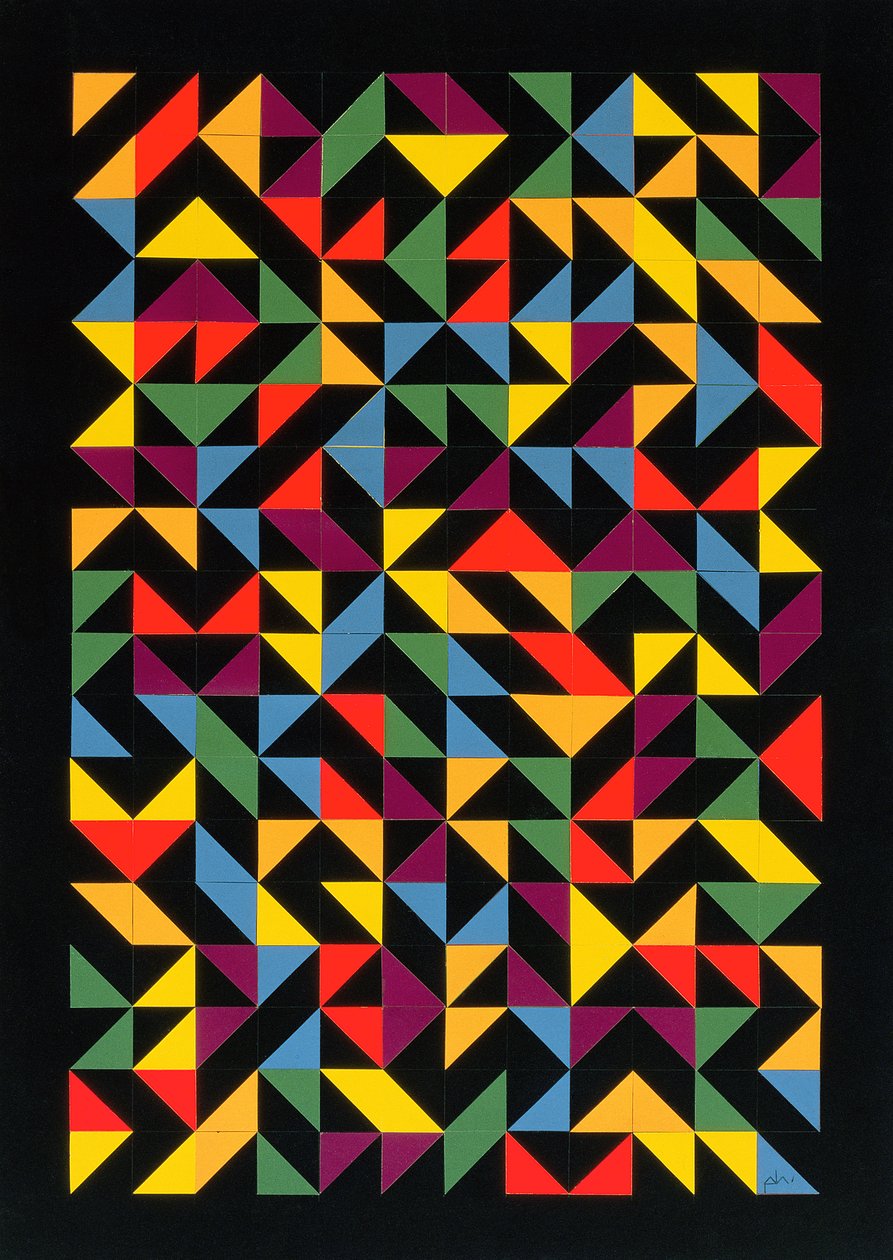 3x36 Permutációk, 1986 (kollázs, papír) alkotó: Peter McClure