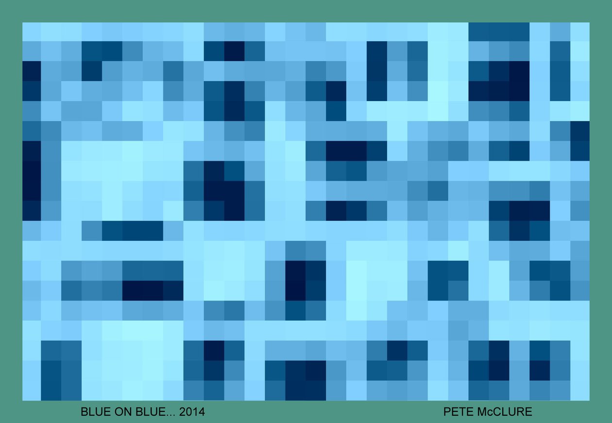 KÉK A KÉKRE, 2014, (digitális kép) alkotó: Peter McClure