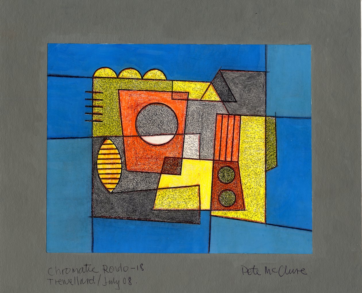 Kromatikus Rondo, 2008 (színes rajz) alkotó: Peter McClure