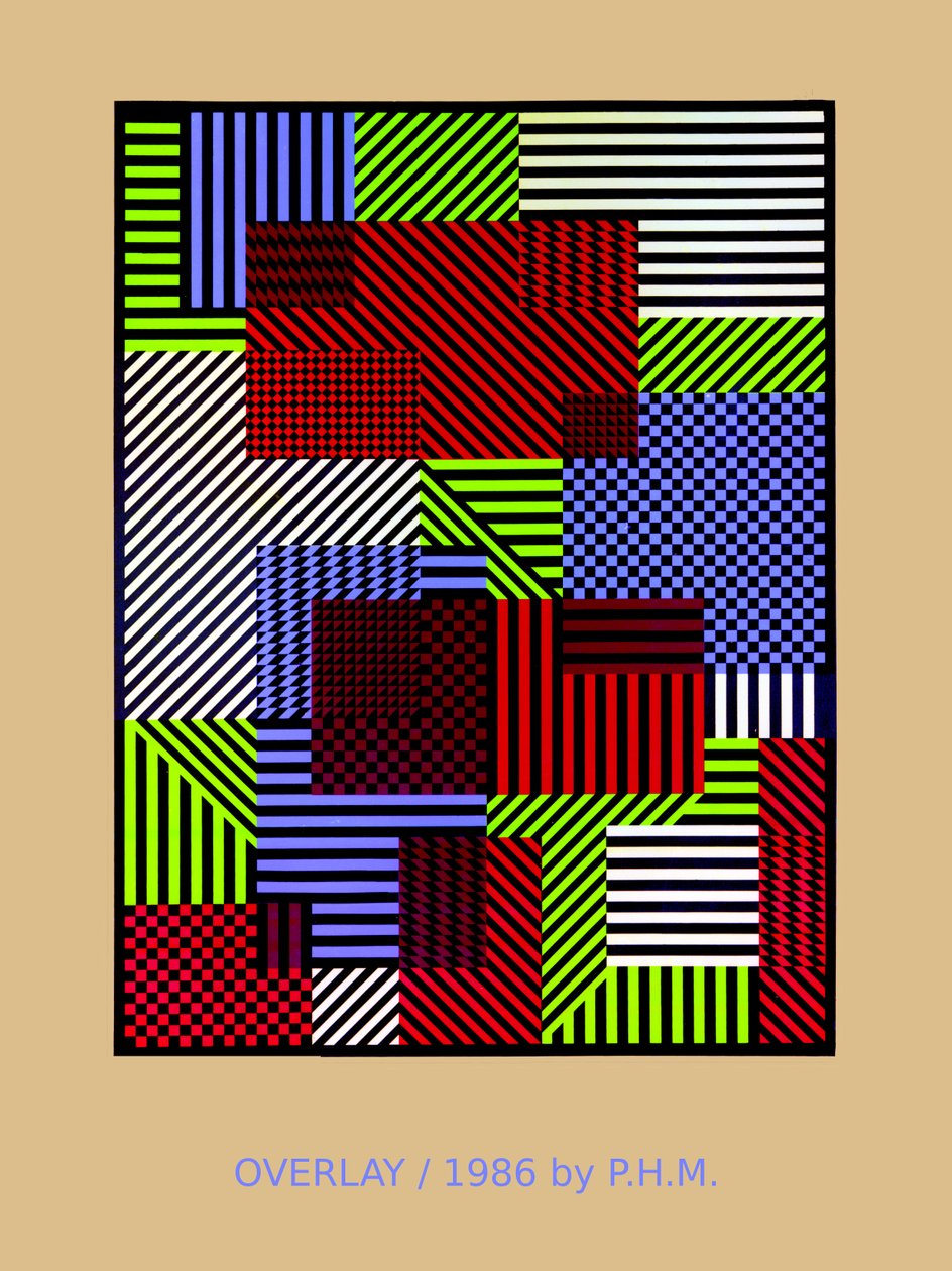 OVERLAY.86, (szitanyomás) alkotó: Peter McClure
