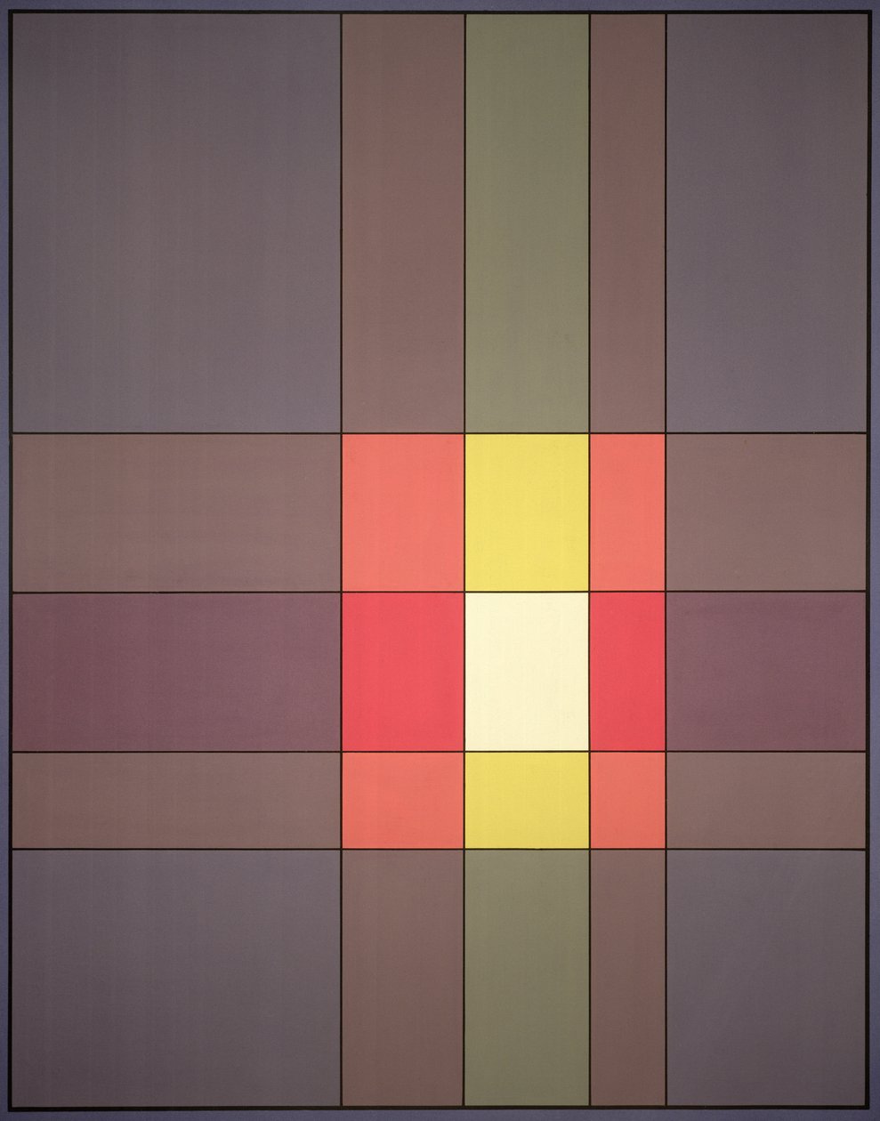Overlay, 1982 (tempera papíron) alkotó: Peter McClure