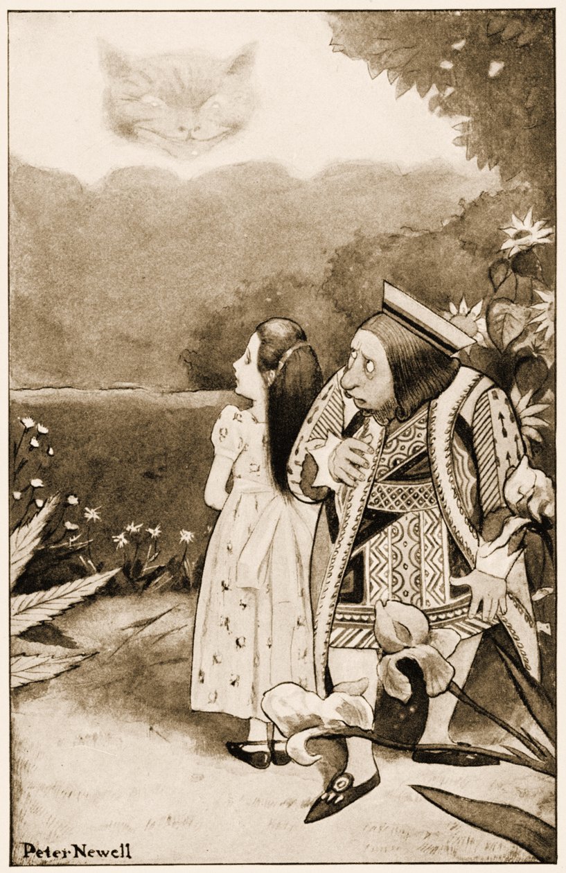 "Ne nézz így rám", illusztráció Lewis Carroll Alice Csodaországban kalandjaihoz, 1901 alkotó: Peter Newell