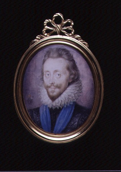 Henry Wriothesley, Southampton 3. grófja (1573-1624) miniatűr portréja 1620 körül (wc pergamen) alkotó: Peter Oliver