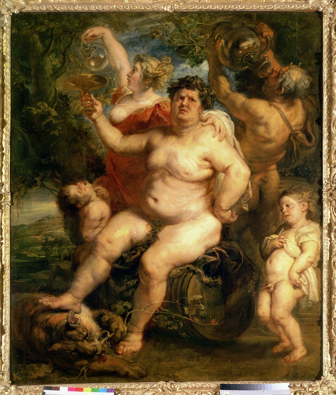 Bacchus, 1636-40 (tábláról átvitt olaj, vászon) alkotó: Peter Paul Rubens