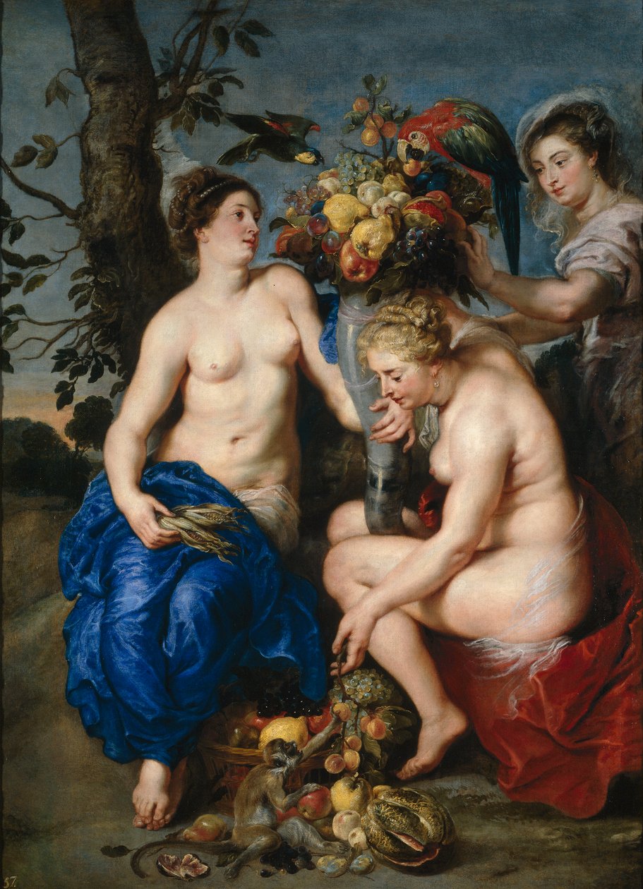 Ceres két nimfával alkotó: Peter Paul Rubens