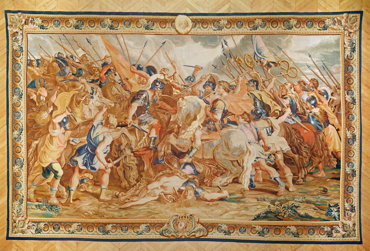 Konstantin a csatában (szőttes) alkotó: Peter Paul Rubens