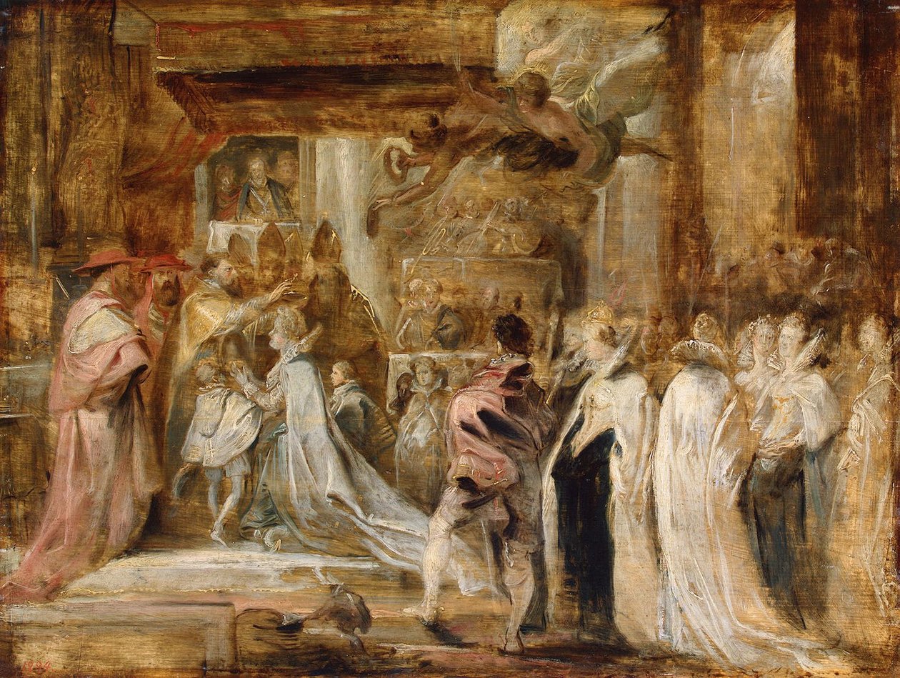 Marie de Medici koronázása alkotó: Peter Paul Rubens