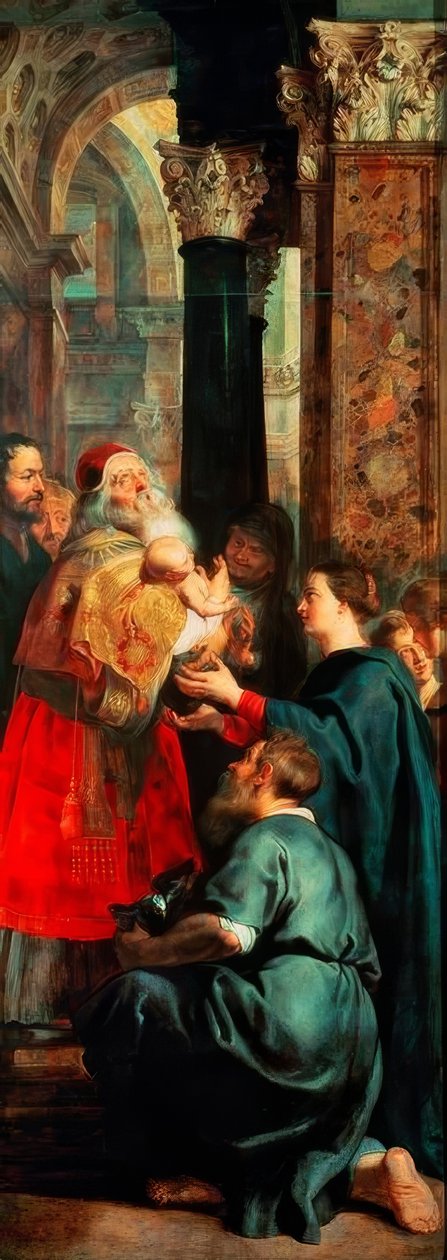 Krisztus bemutatása a templomban alkotó: Peter Paul Rubens