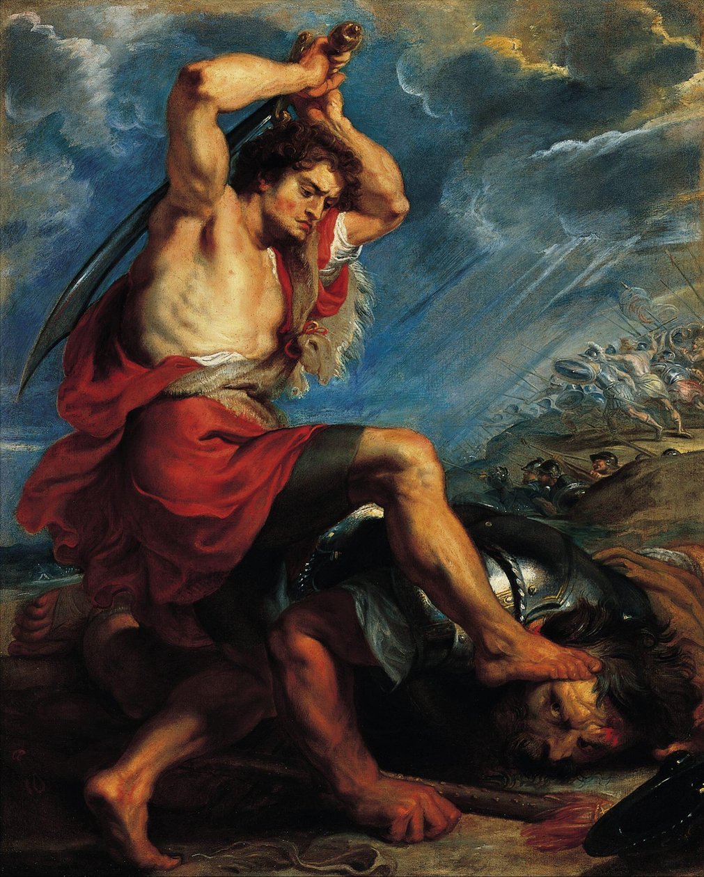 Dávid megöli Góliátot alkotó: Peter Paul Rubens