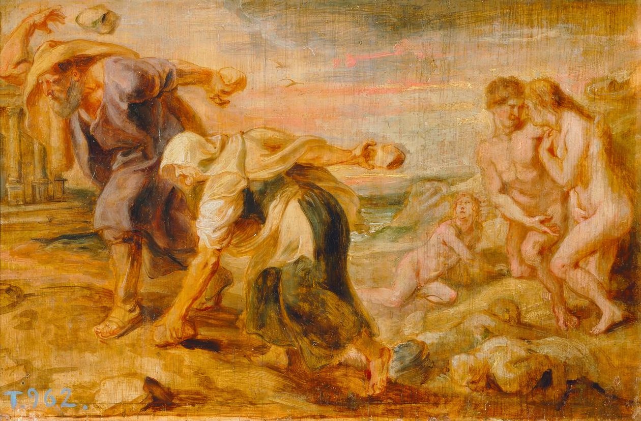 Deucalion és Pyrrha alkotó: Peter Paul Rubens