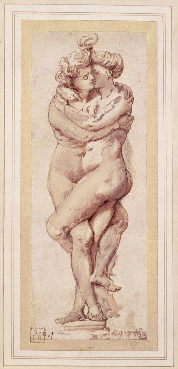 Ölelődő pár (rajz) alkotó: Peter Paul Rubens