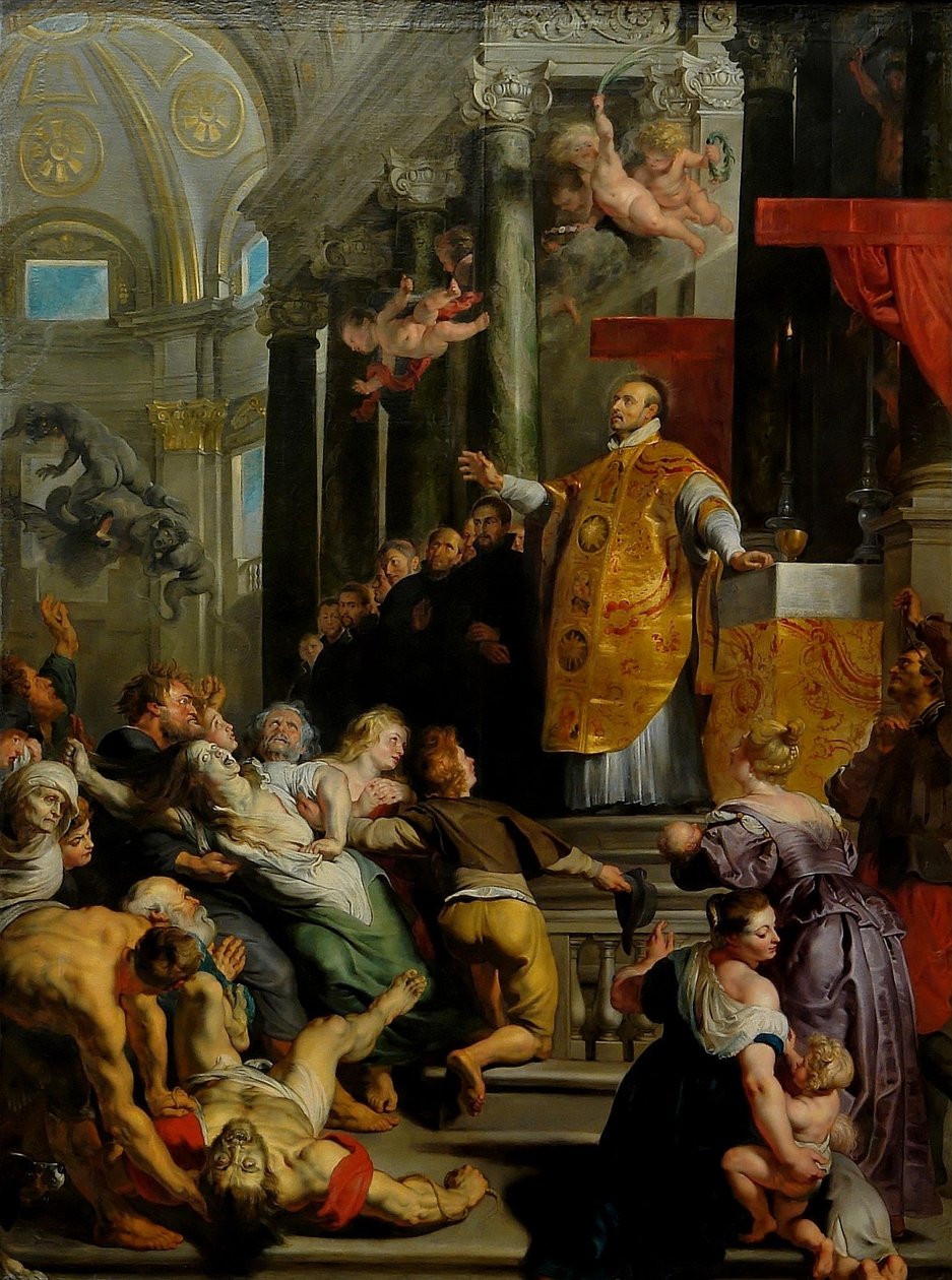 Loyolai Szent Ignác dicsősége alkotó: Peter Paul Rubens
