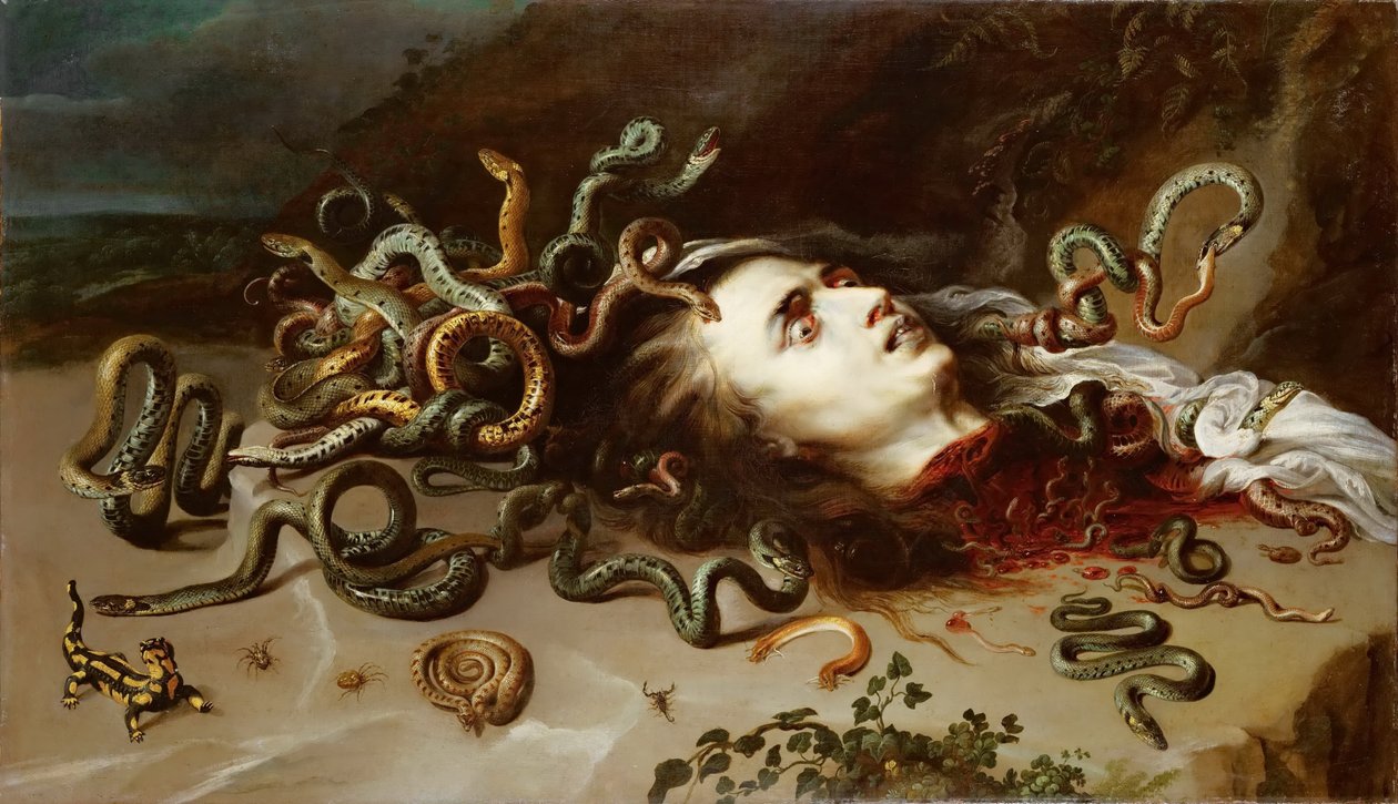 Medúza vezetője alkotó: Peter Paul Rubens