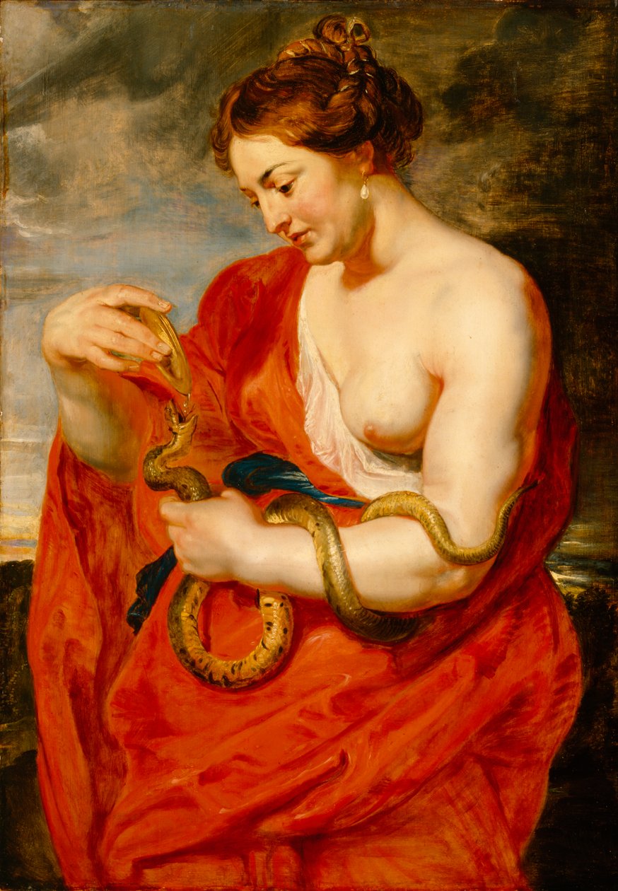 Hygeia, az egészség istennője, 1615 körül (olaj, tölgyfa panel) alkotó: Peter Paul Rubens
