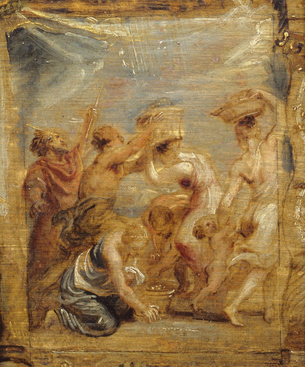 Mannát gyűjtő izraeliták, 1626-28 körül (olaj, fa) alkotó: Peter Paul Rubens