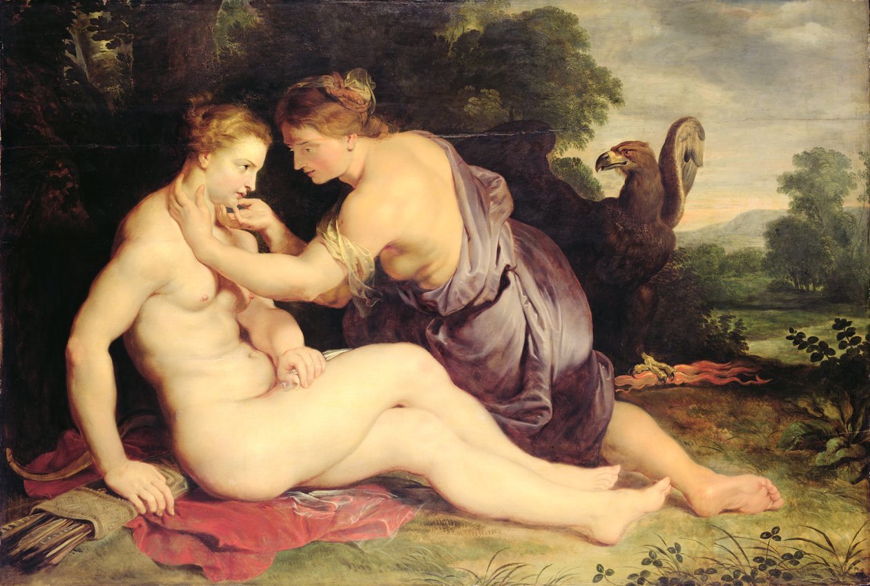 Jupiter és Callisto, 1613 (olaj a tölgyre) alkotó: Peter Paul Rubens