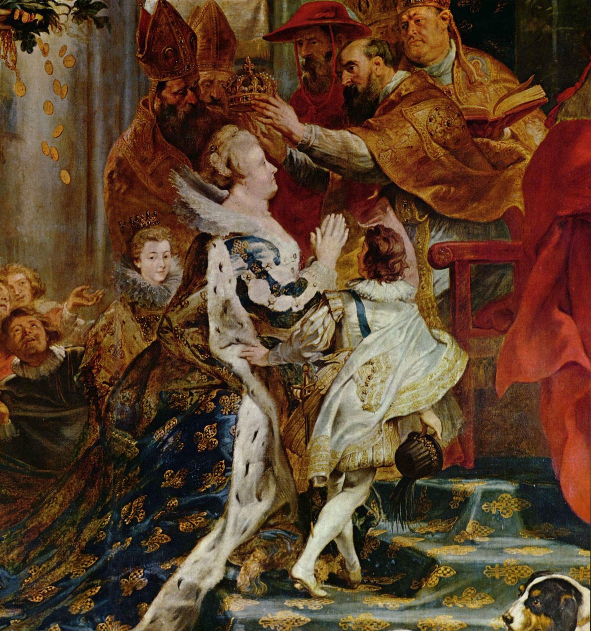 Maria de Medicis koronázása a párizsi St. Denisben alkotó: Peter Paul Rubens