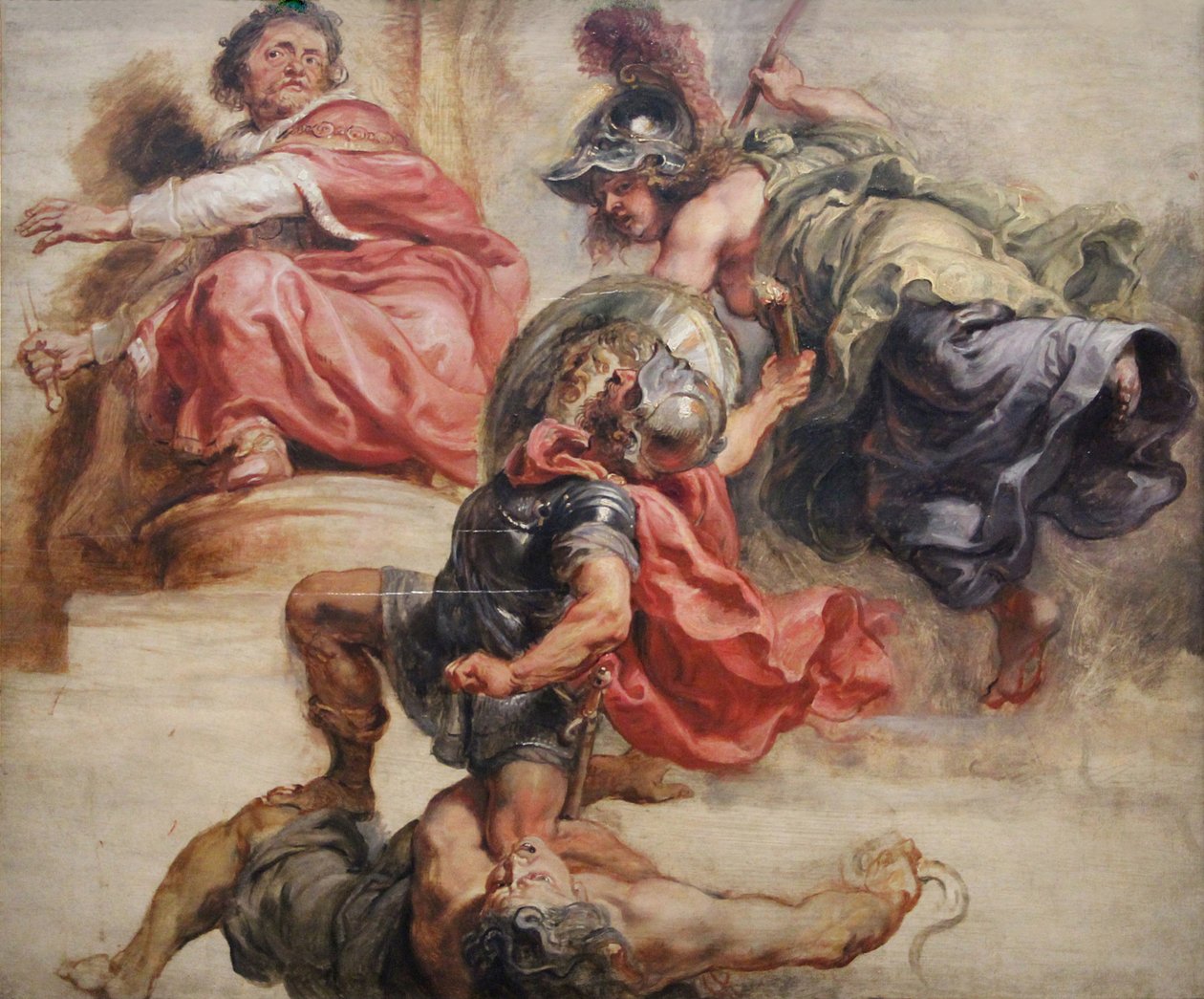 A bölcsesség győzedelmeskedik a háború és a viszály felett alkotó: Peter Paul Rubens