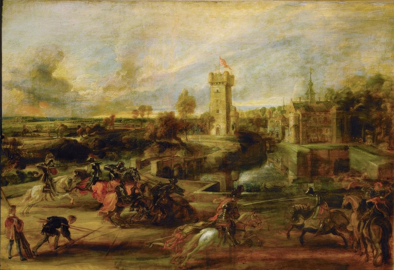 Táj tornával Steen vára előtt alkotó: Peter Paul Rubens