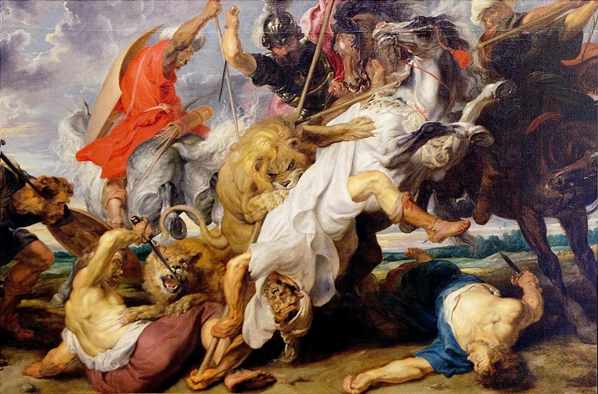 Oroszlánvadászat alkotó: Peter Paul Rubens