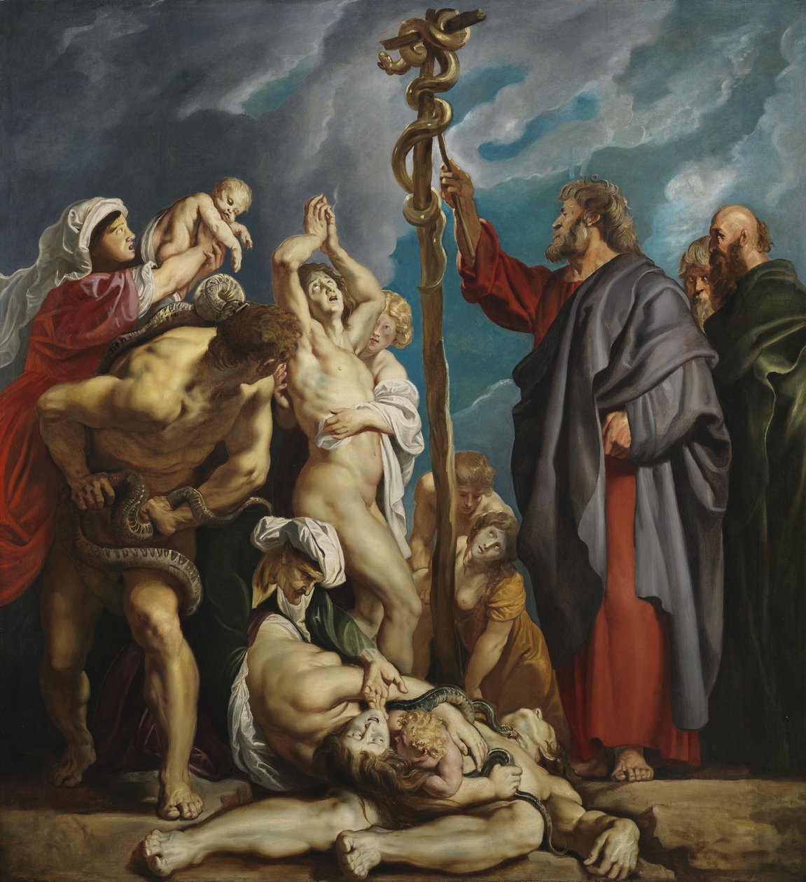 Mózes és a rézkígyó, 1609-1610 körül (panel) alkotó: Peter Paul Rubens