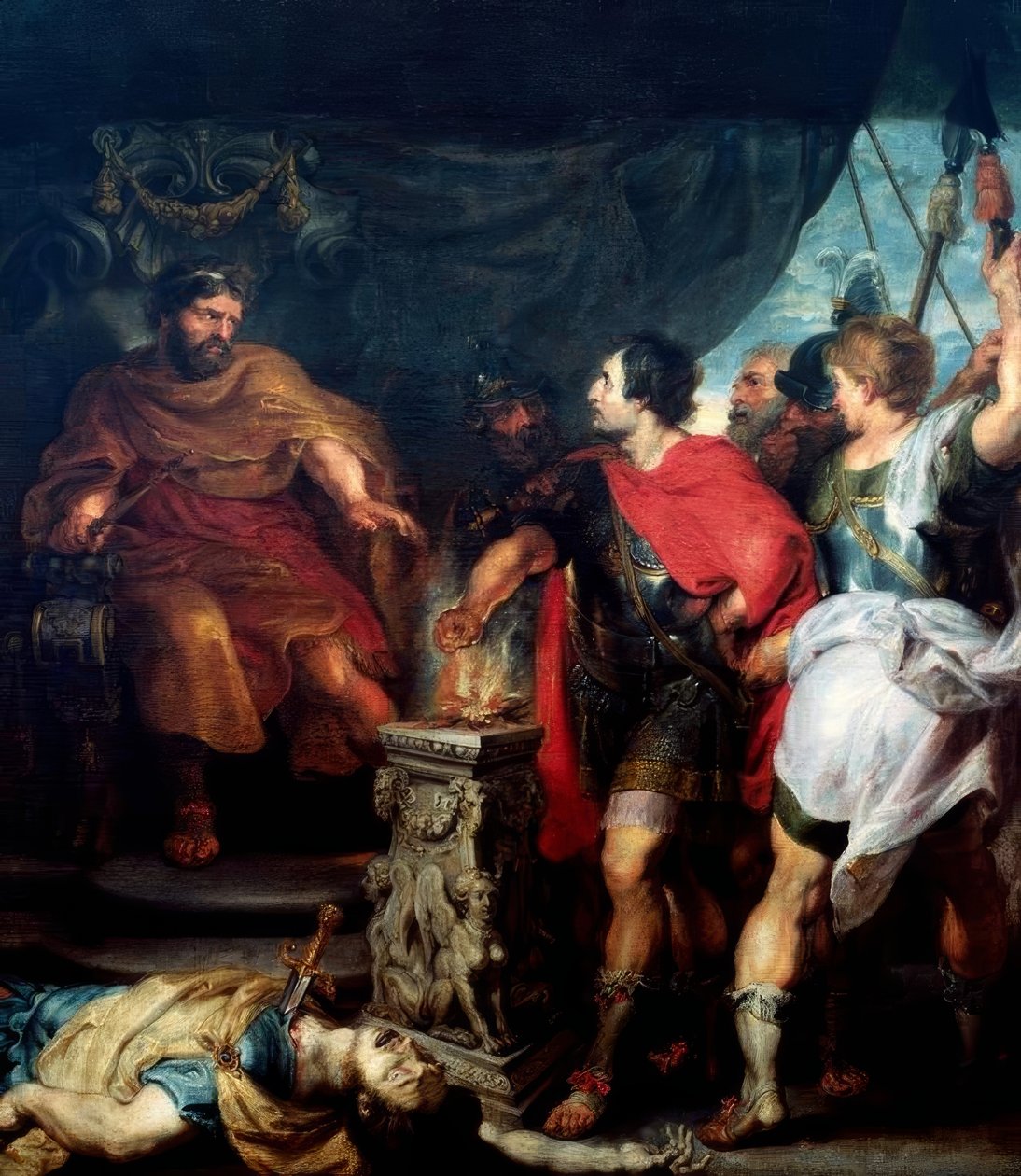 Mucius Scaevola vor Porsenna alkotó: Peter Paul Rubens