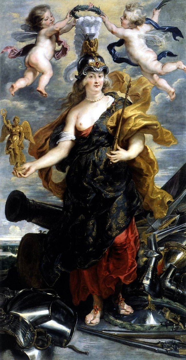 Marie de Medici portréja, mint diadalmas királynő, vagy Marie de Medici arcképe, mint Bellona alkotó: Peter Paul Rubens