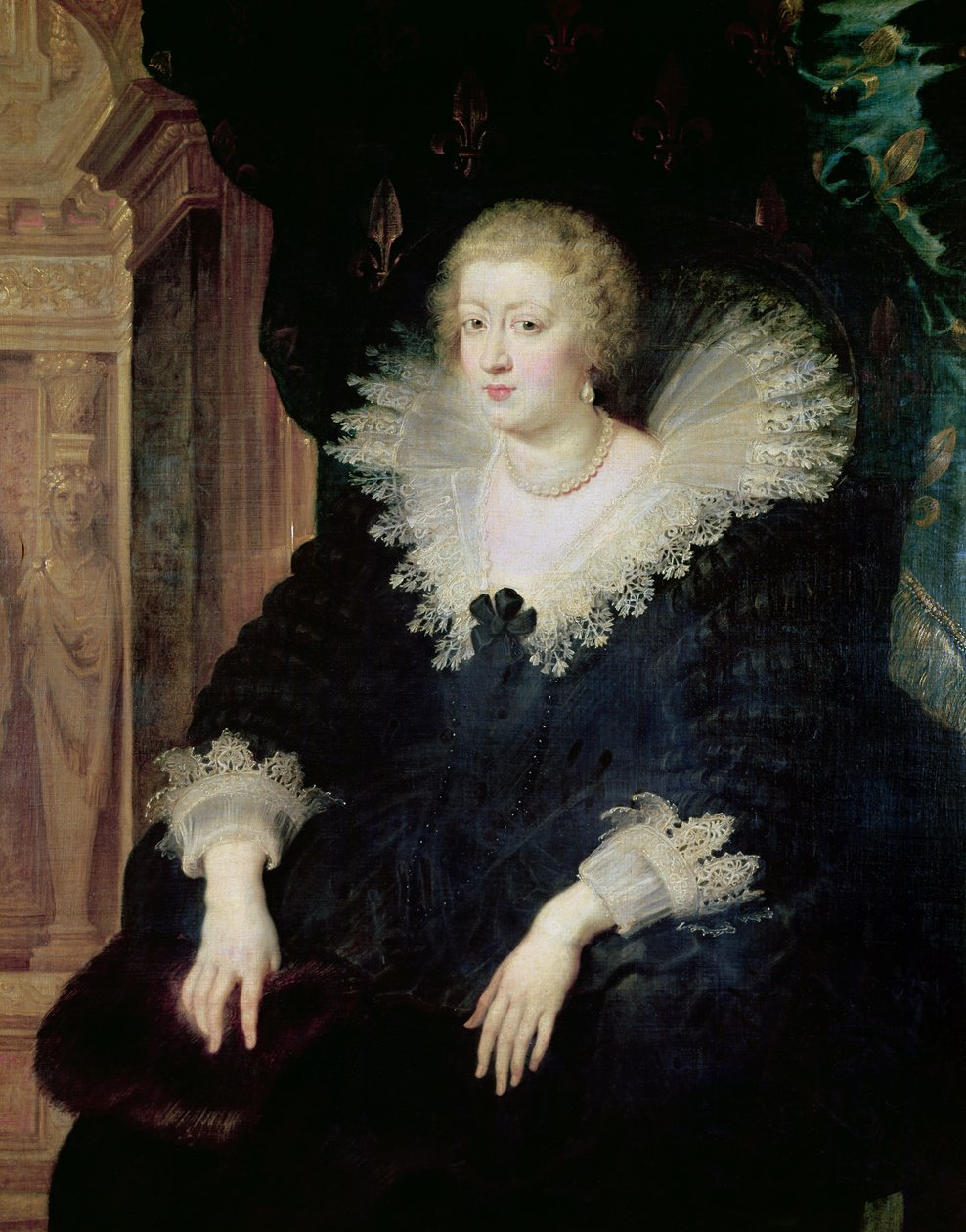 Ausztriai Anna (1601-66) portréja 1622 körül alkotó: Peter Paul Rubens