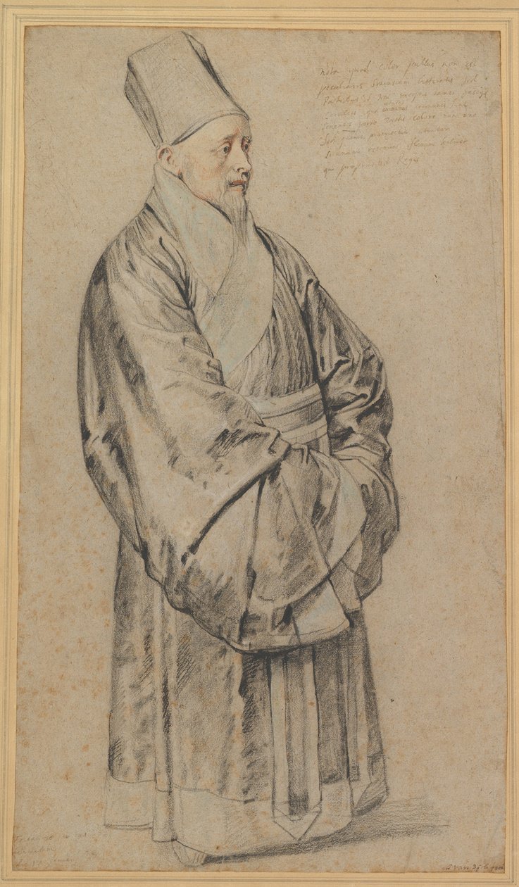 Nicolas Trigault portréja kínai kosztümben, 1617 alkotó: Peter Paul Rubens