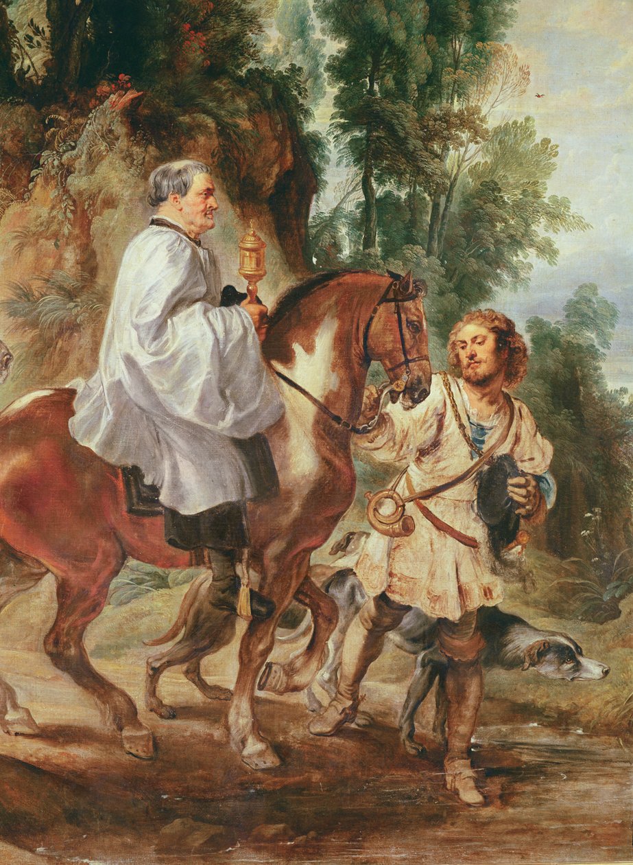 Az eucharisztiát egy haldoklónak vivő pap, 1630 előtt alkotó: Peter Paul Rubens