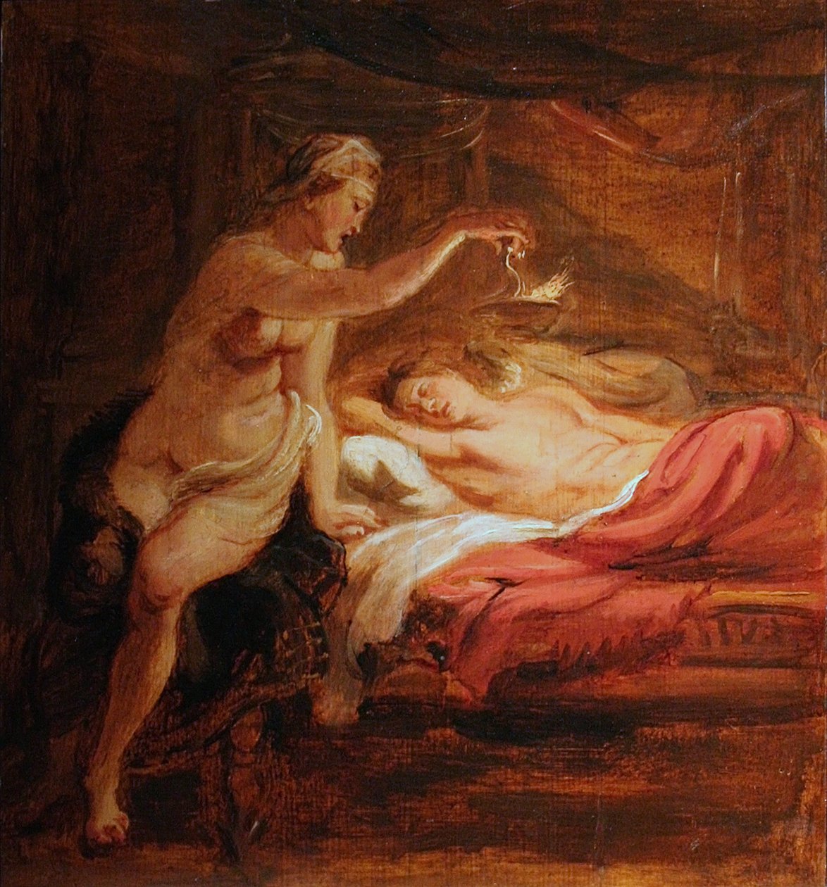 Psziché és alvó szerelem alkotó: Peter Paul Rubens