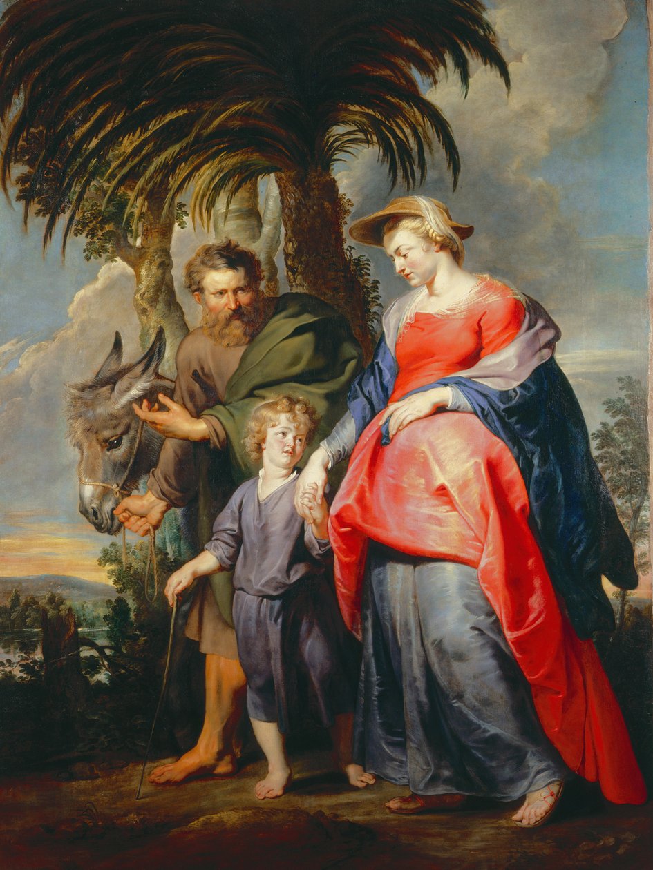 A szent család hazatérése Egyiptomból alkotó: Peter Paul Rubens