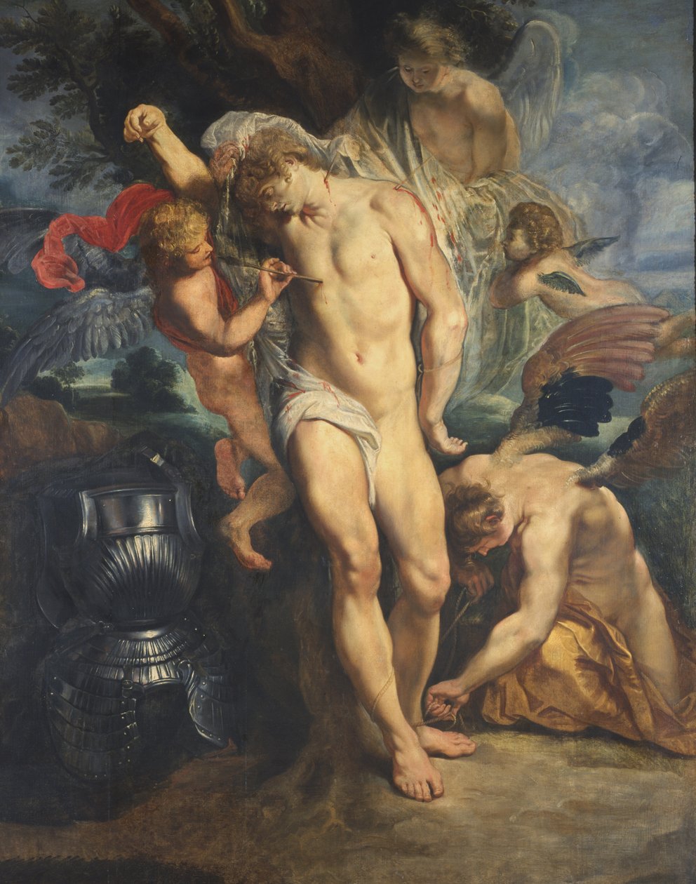 Angyalok által gondozott Szent Sebestyén, 1601-02 alkotó: Peter Paul Rubens