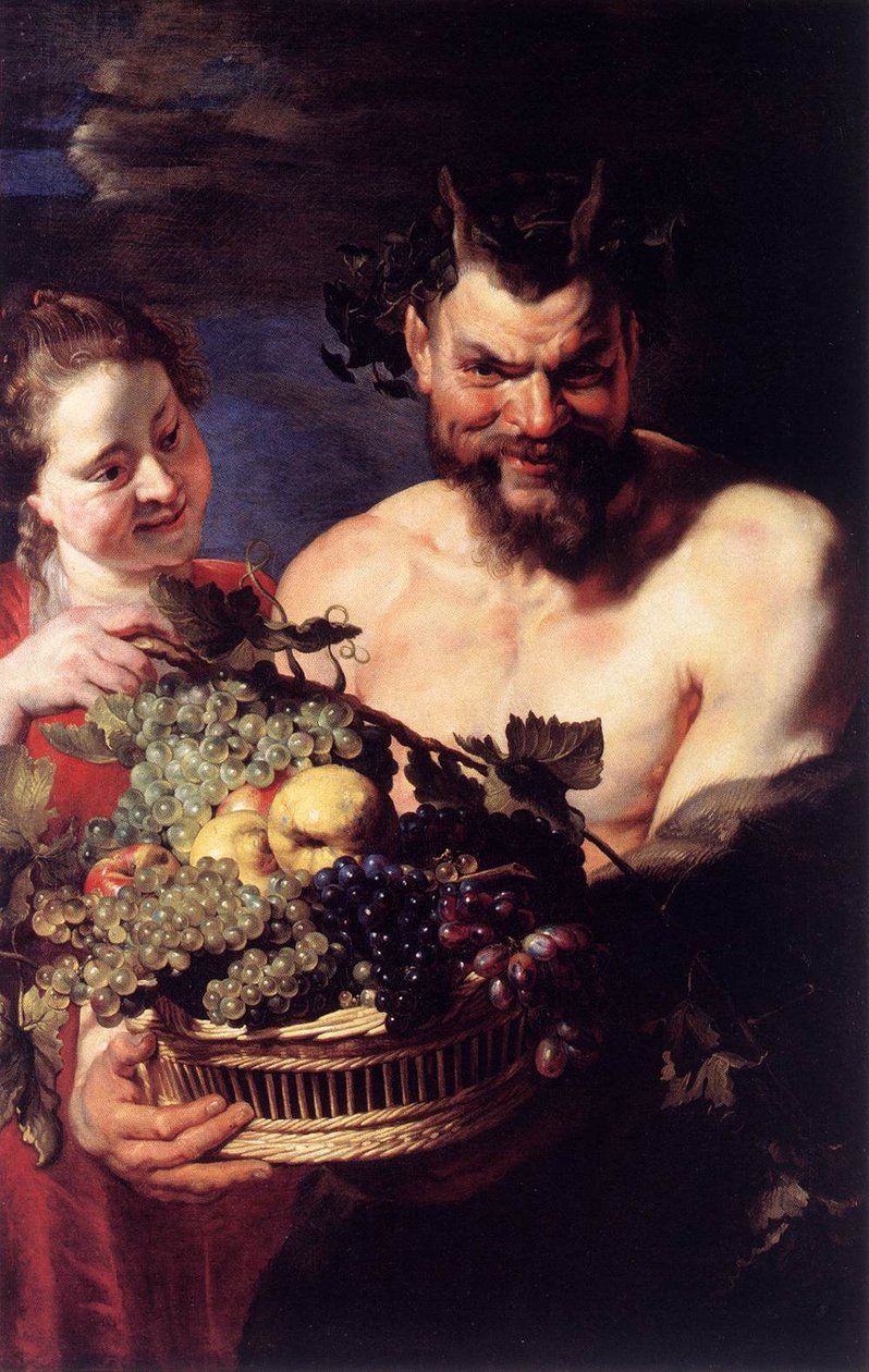 Szatír és lány alkotó: Peter Paul Rubens