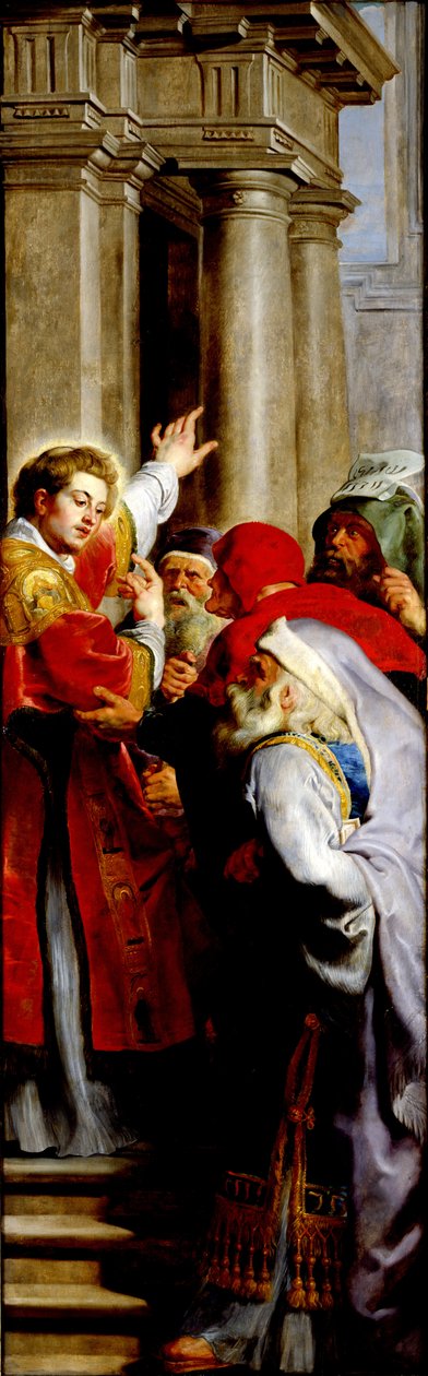 Szent István prédikál, Szent István triptichonjából alkotó: Peter Paul Rubens