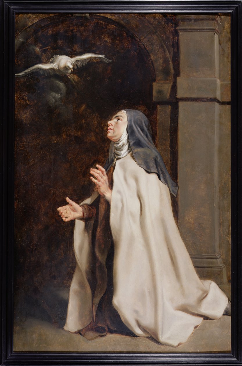 Avilai Teréz: látomása egy galambról, 1614 körül alkotó: Peter Paul Rubens