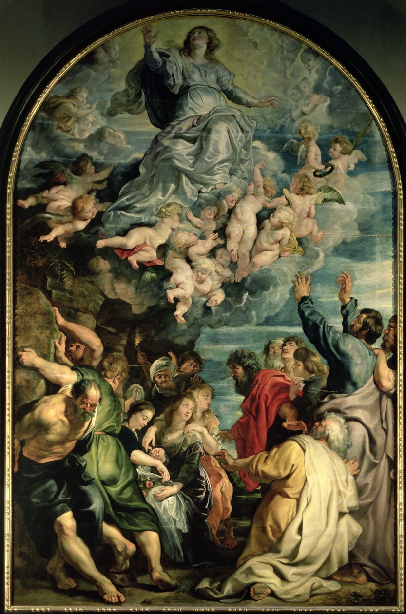 A Szűz Mennybemenetele oltárképe, 161114 (panel) alkotó: Peter Paul Rubens