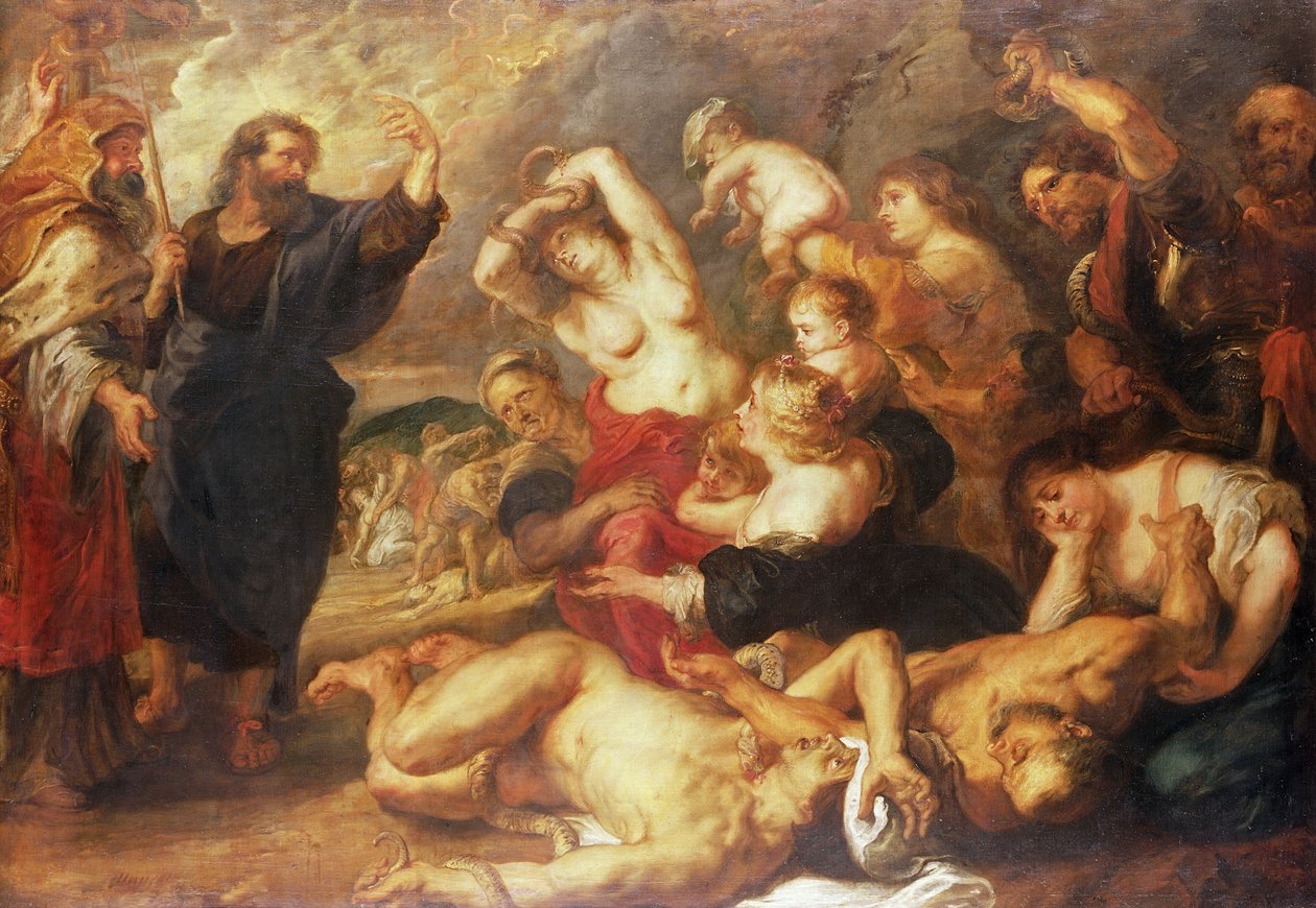 The Brazen Serpent, 1635-40 körül alkotó: Peter Paul Rubens