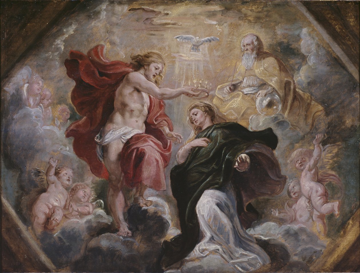 A Szűz koronázása, 1613 körül alkotó: Peter Paul Rubens