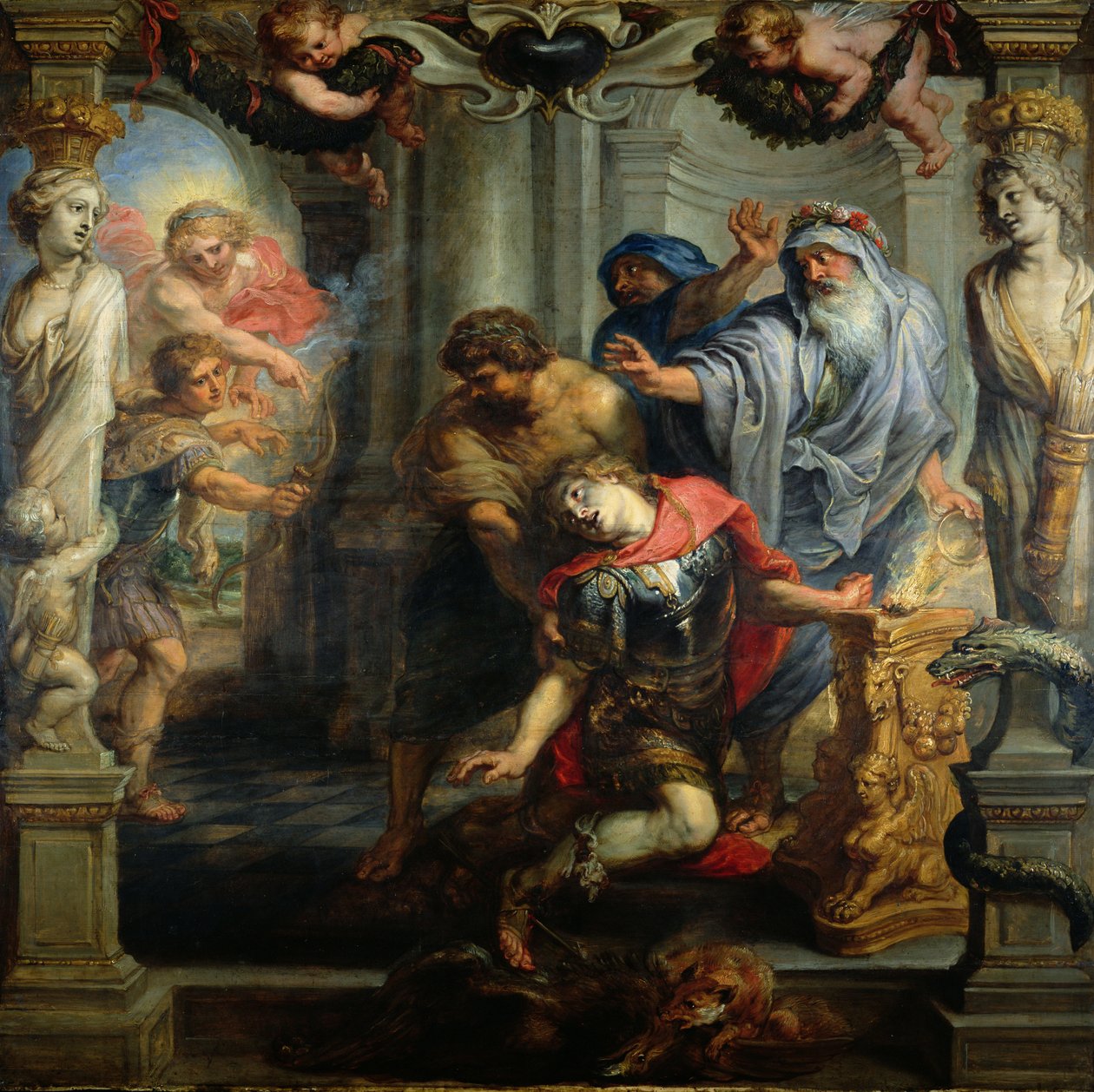 Akhilleusz halála, 1630-as évek eleje alkotó: Peter Paul Rubens