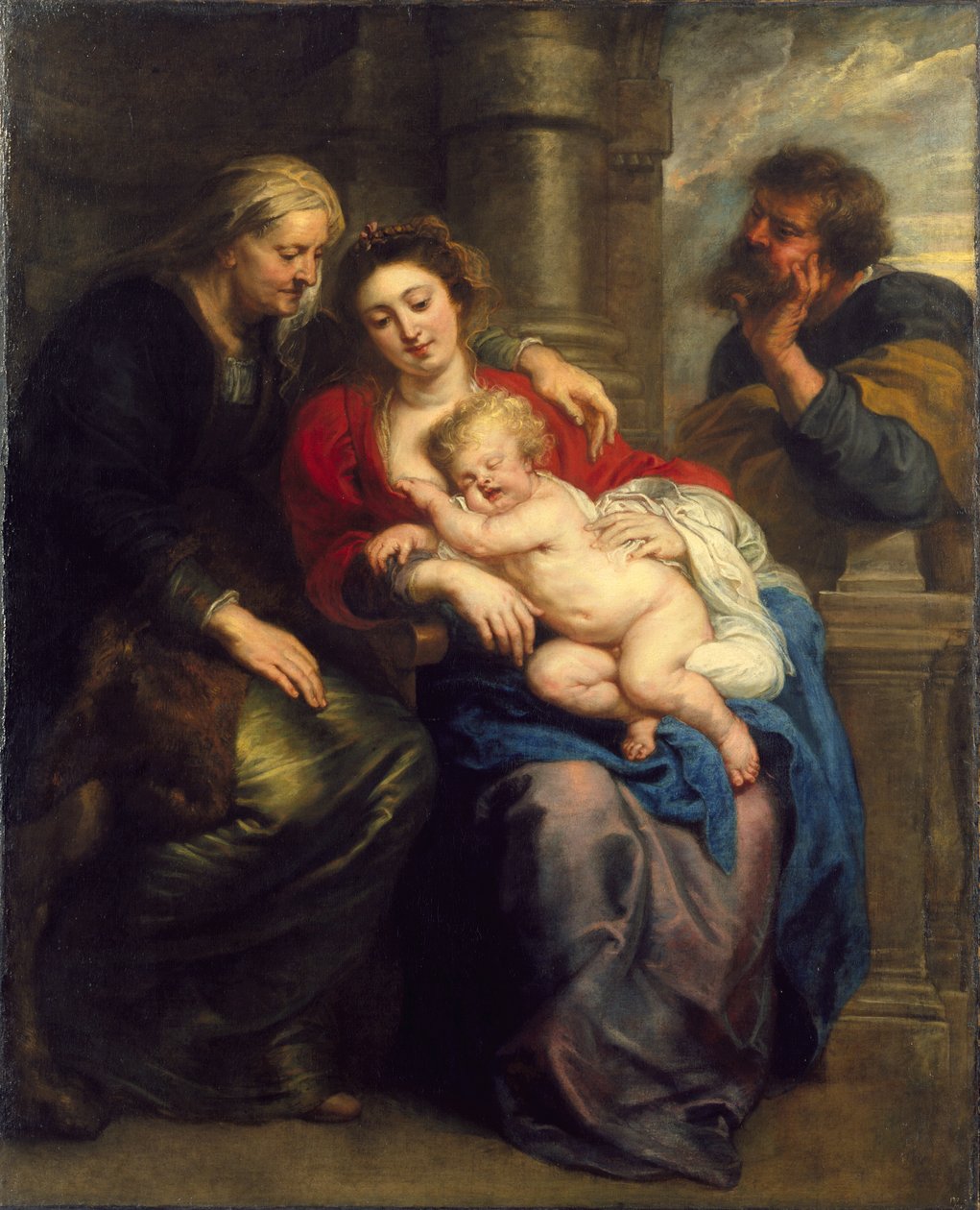 A Szent Család Szent Annával, 1630-1635 körül alkotó: Peter Paul Rubens