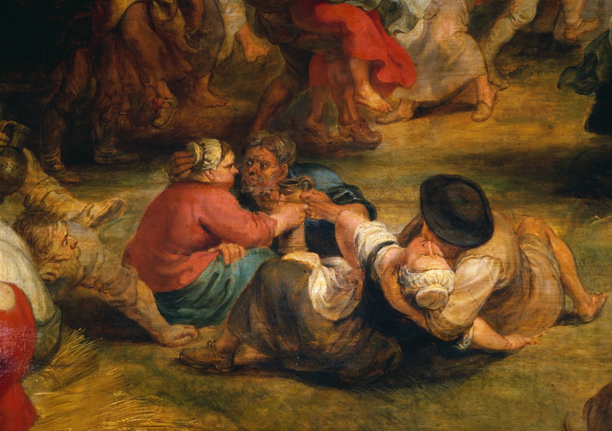 A Kermesse, parasztok részlete, 1635-38 körül alkotó: Peter Paul Rubens