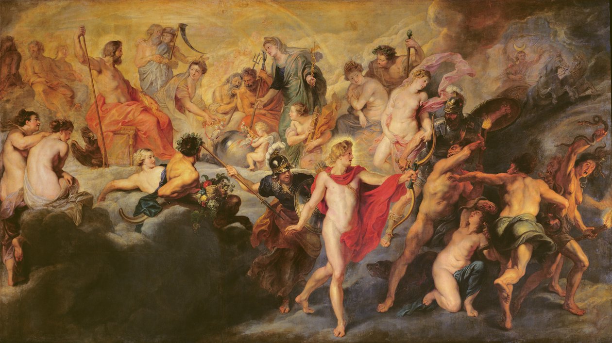 A Medici-ciklus: Az istenek tanácsa a spanyol házasságért, 1621-25 alkotó: Peter Paul Rubens
