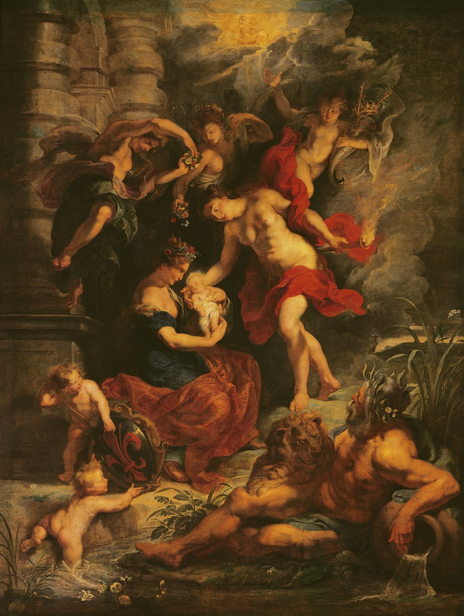 A Medici-ciklus: Medici Mária (1573-1647) születése 1573. április 26., 1621-25. alkotó: Peter Paul Rubens