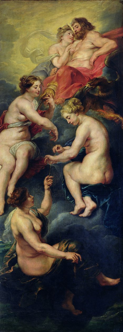 A Medici-ciklus: Marie de Medici (1573-1642) jövőjét előrevetítő három sors 1621-25 alkotó: Peter Paul Rubens