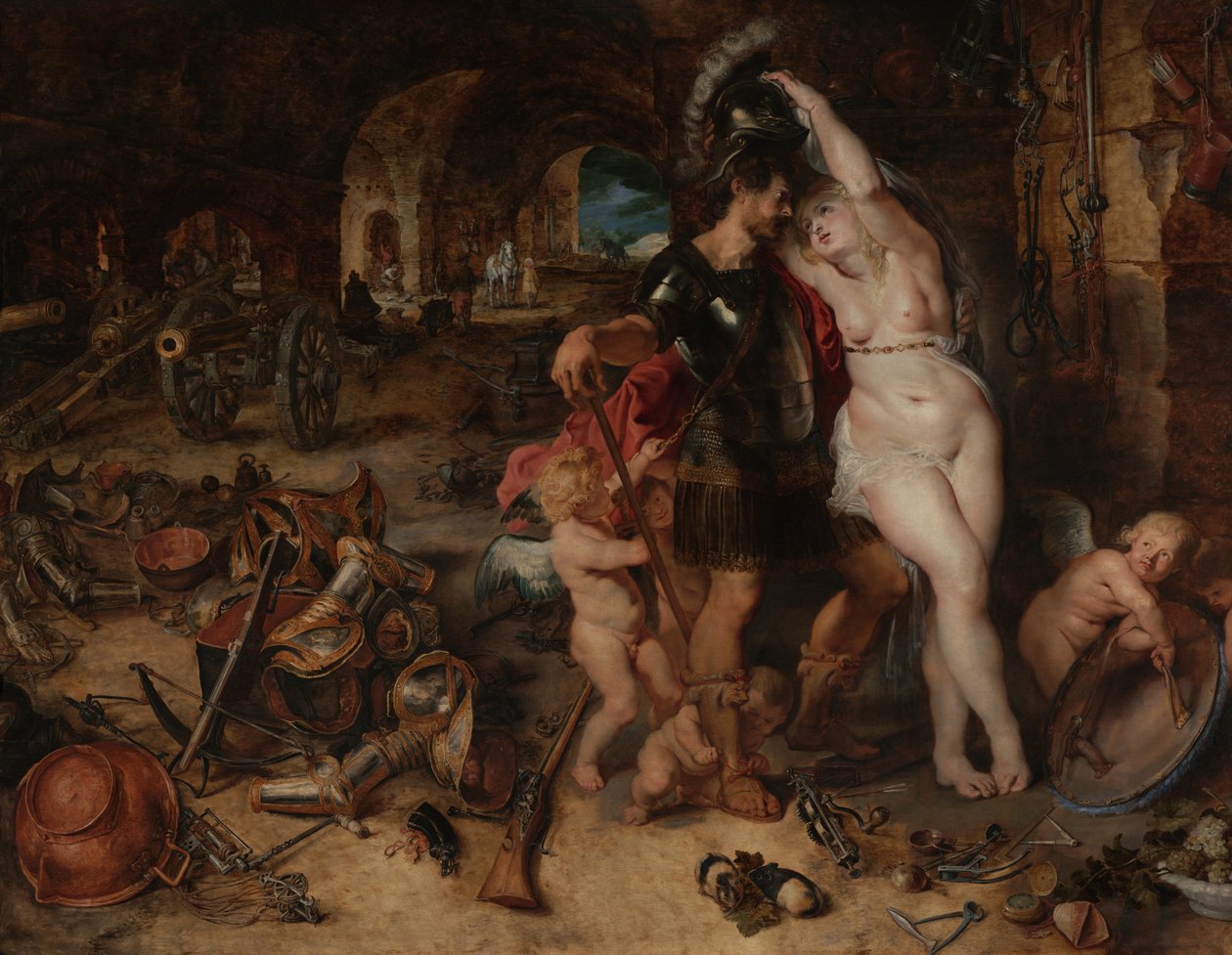Visszatérés a háborúból- A Mars leszerelte a Vénuszt alkotó: Peter Paul Rubens