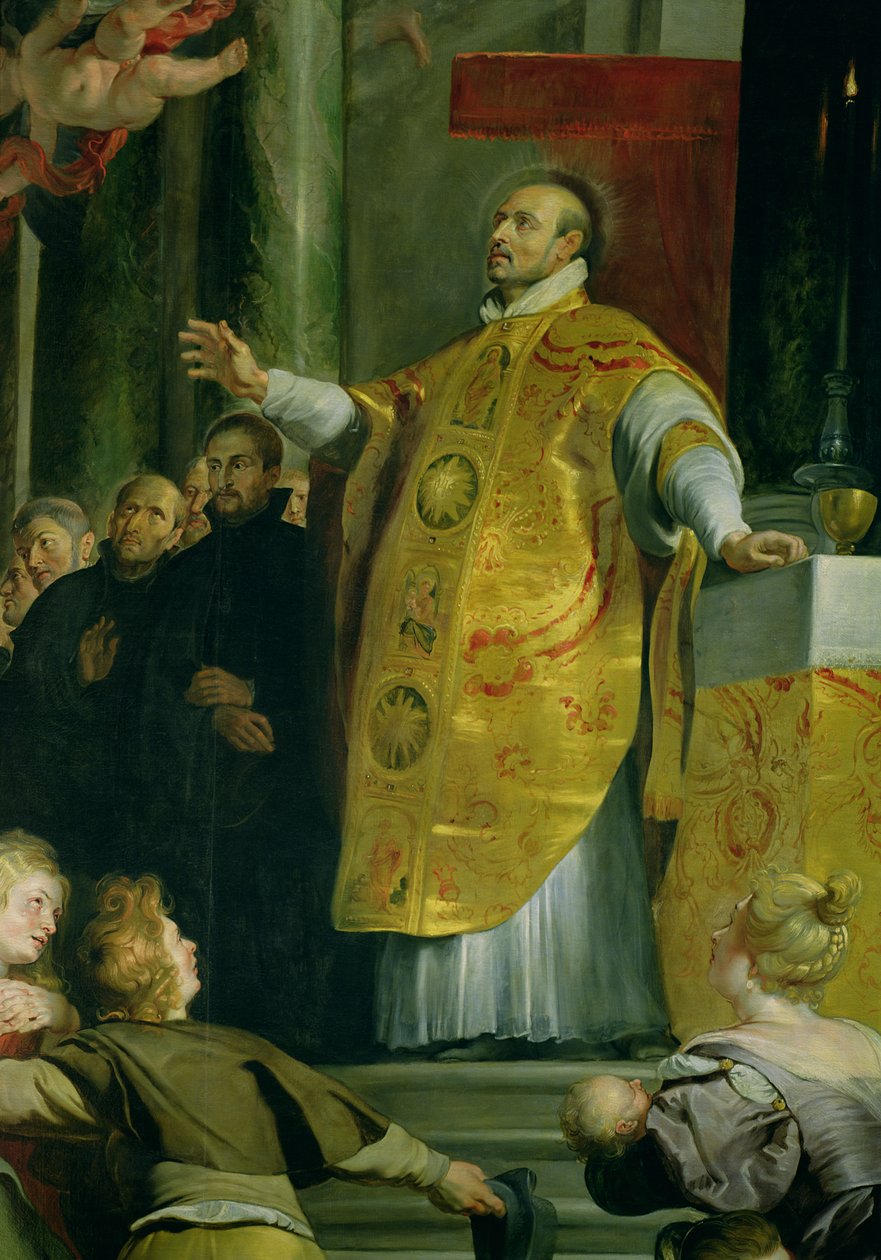 Loyolai Szent Ignác látomása (1491-1556 körül) a szent részlete, 1617-18 alkotó: Peter Paul Rubens