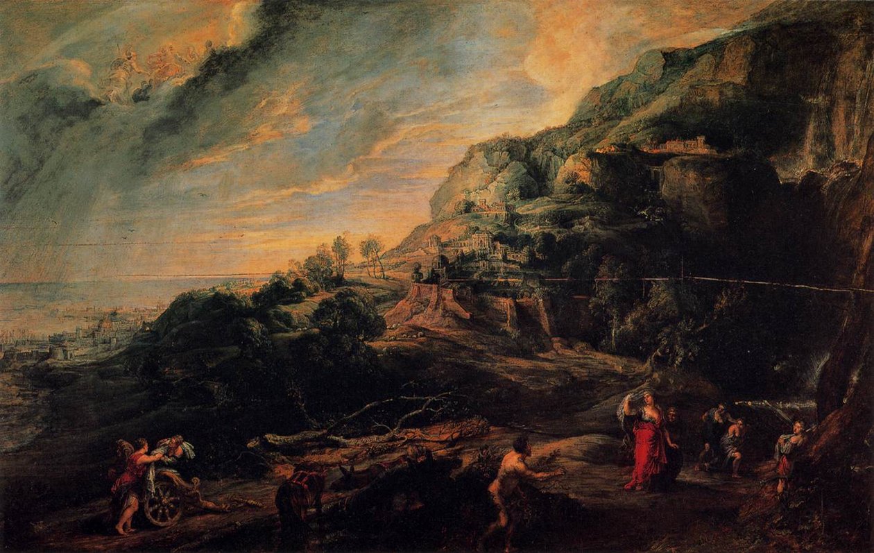 Ulysses és Nausicaa a Phaeacians szigetén alkotó: Peter Paul Rubens