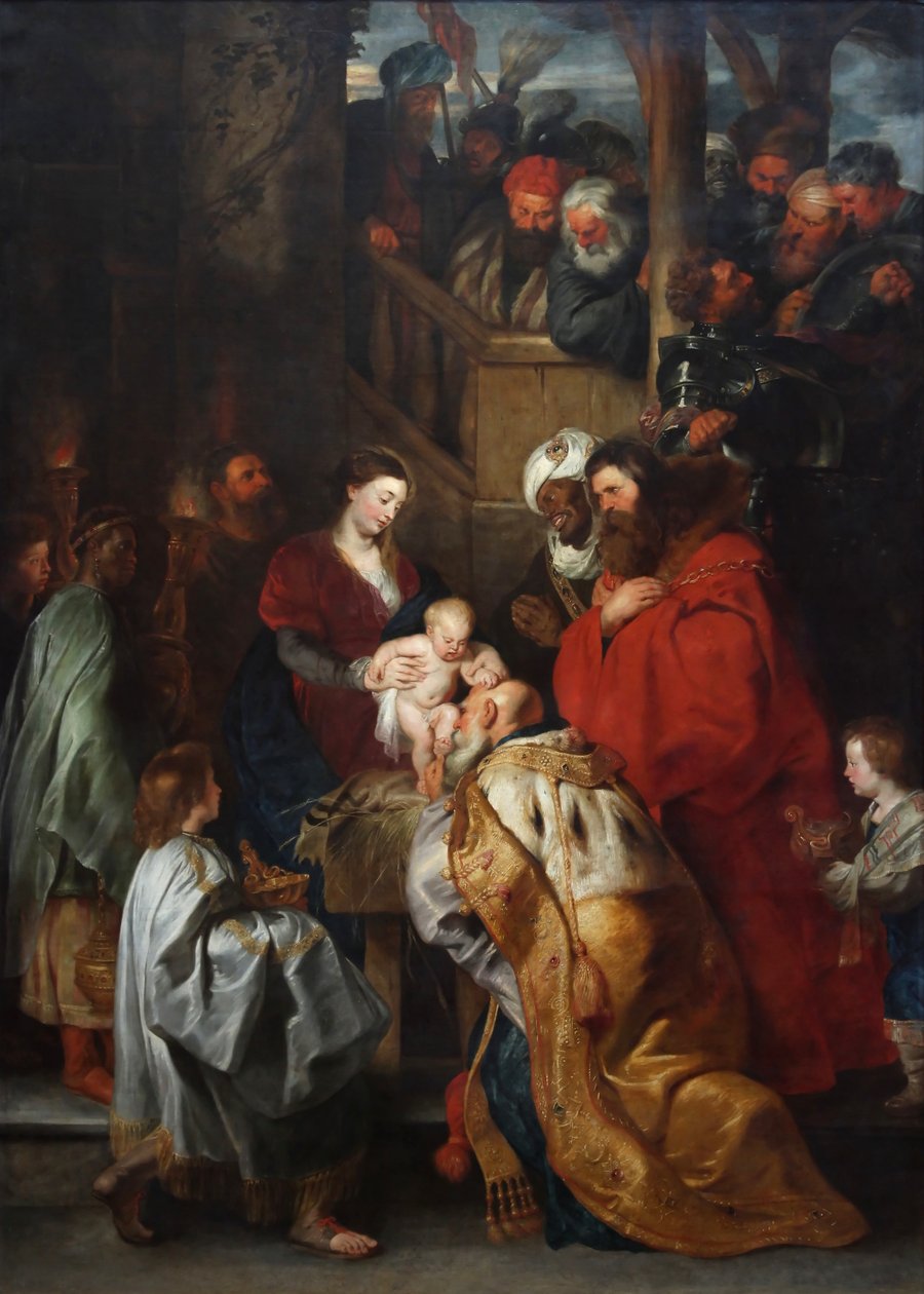 A mágusok imádása alkotó: Peter Paul studio of Rubens