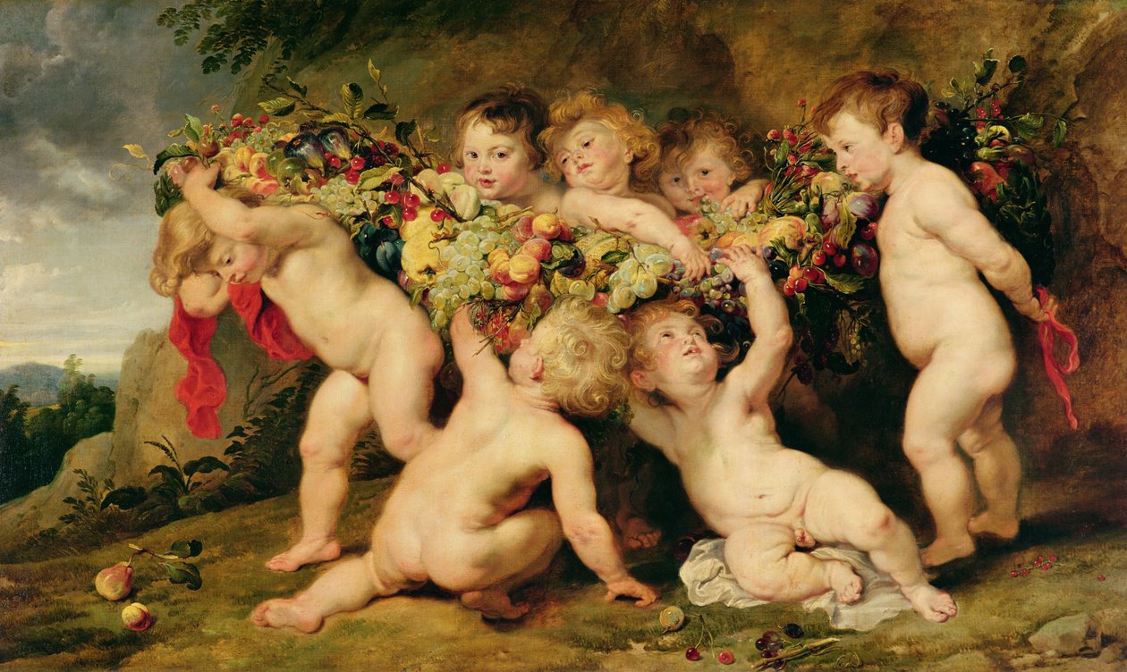 Gyümölcsfüzér, 1615-1717 körül alkotó: Peter Paul Rubens